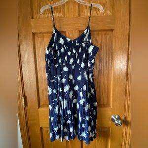 Navy Sundress with Pattern